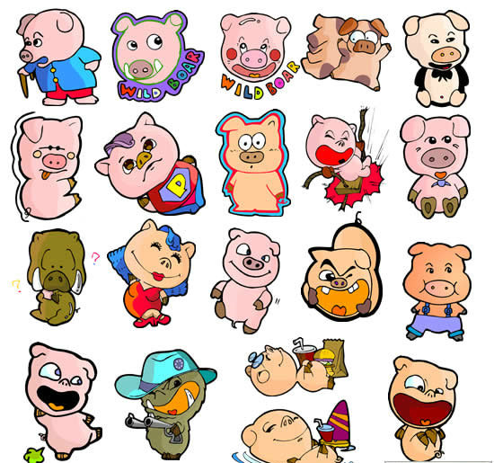 猪动漫图片可爱