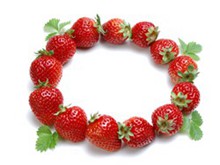  新鲜草莓640*480高清手机壁纸
