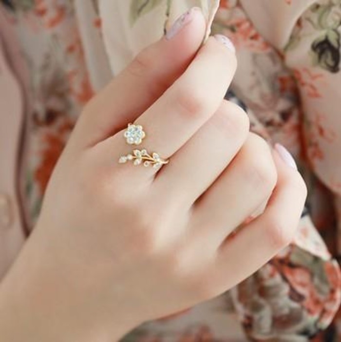 唯美图片戒指唯美时尚韩流饰品