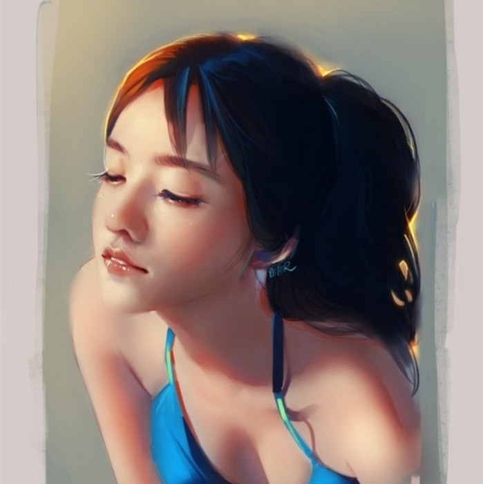 非主流头像唯美QQ个性水彩画插画头像