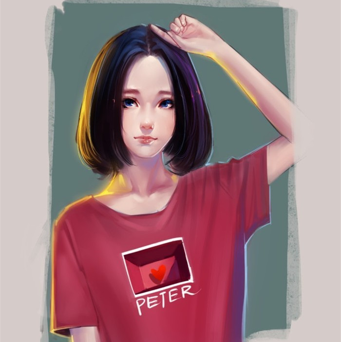 非主流头像唯美QQ个性水彩画插画头像