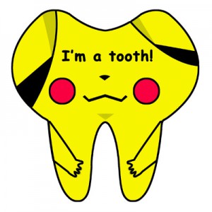 可爱卡通QQ头像：卖萌的牙齿