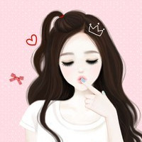 QQ头像唯美韩国插画唯美女生头像图片