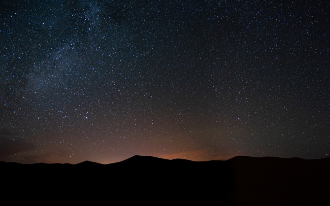 满天繁星夜空壁纸高清图片 素彩图片大全