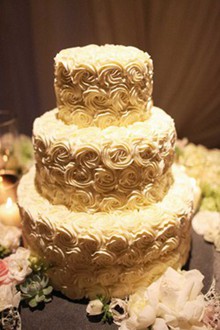  清新的婚礼蛋糕甜蜜的幸福唯美图片大全
