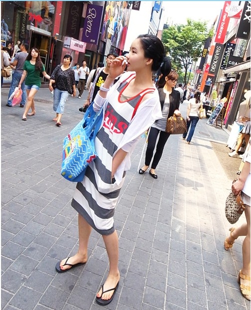 时尚韩国街拍图片