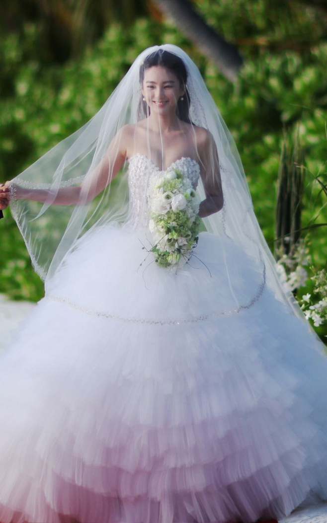 无与伦比的美    唯美浪漫新娘婚纱图片
