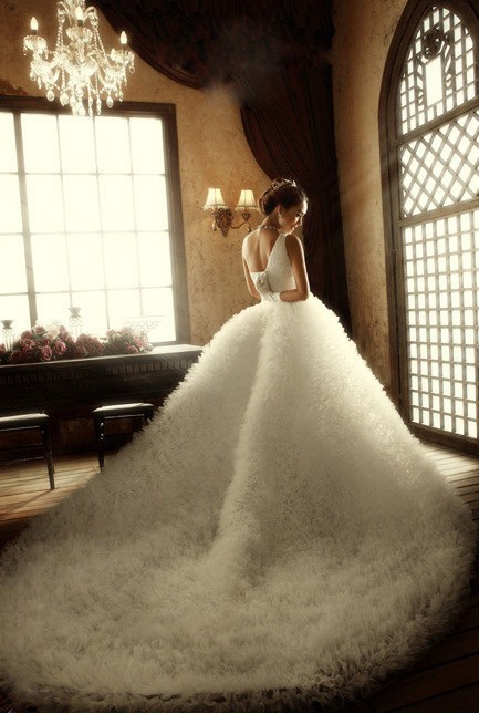 最美的新娘梦幻女王范儿唯美婚纱