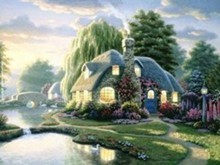  童话里的树屋唯美插画图片大全