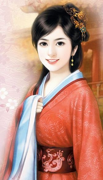 颠倒众生古装美女插画