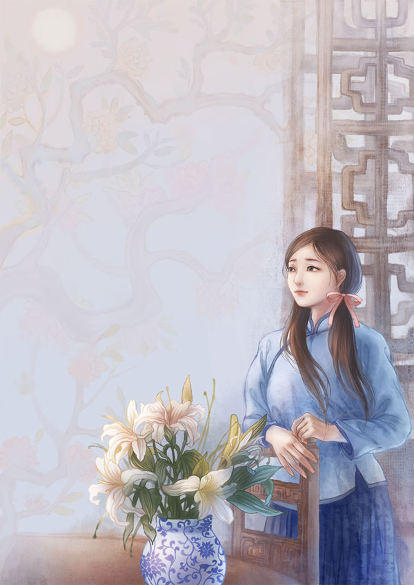 麒缘kylin唯美插画欣赏