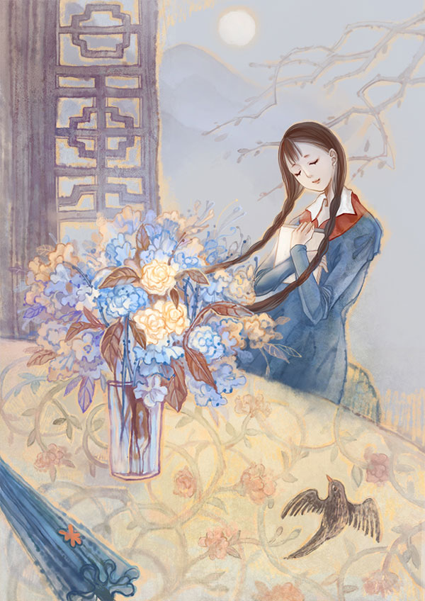 麒缘kylin唯美插画欣赏