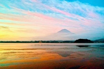  富士山的唯美摄影