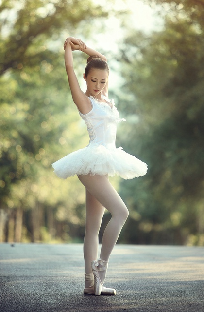 芭蕾女孩唯美图片