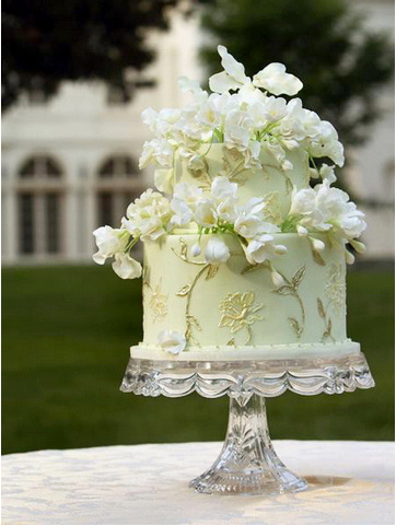 奶油艺术    唯美浪漫的婚礼蛋糕图片