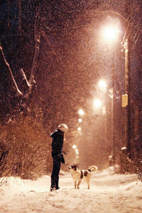 风雪夜归人谁为你点亮一盏心灯唯美意境图片