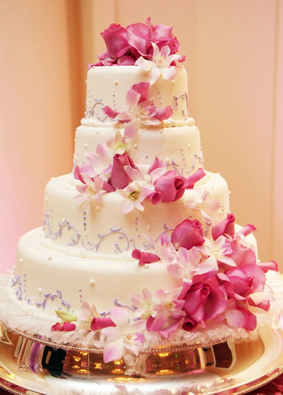 清新的婚礼蛋糕甜蜜的幸福 唯美图片大全