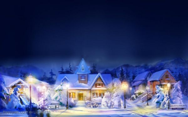 圣诞节，我要看到雪房子