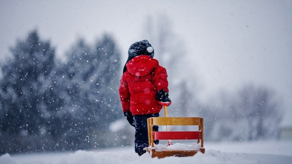 你哪里下雪了吗唯美雪景图片