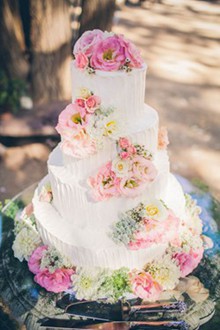  甜蜜一生   唯美精致的婚礼蛋糕图片