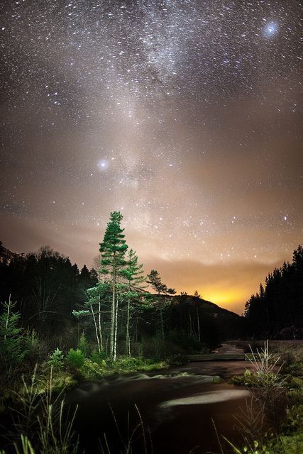 天黑时我们仰望同一片星空图片