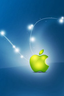  苹果logo高清iPhone壁纸640x960