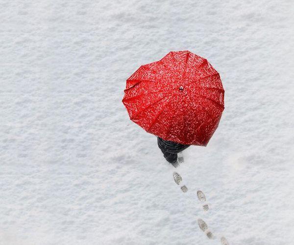 我们一起去看雪小清新图片