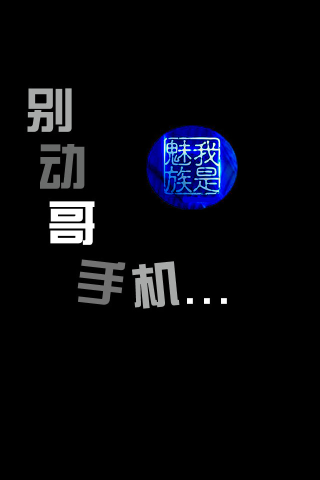 魅族M9专属logo高清壁纸欣赏640x960